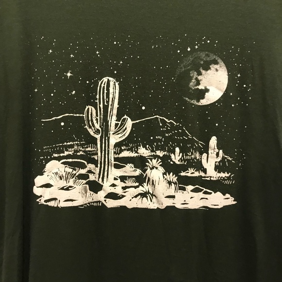 Brand new Desert Cactus Canvas Boxy Top Tee - Picture 2 of 2